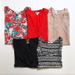 5pc career business casual blouse bundle